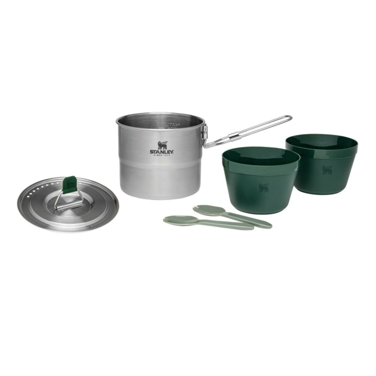 Stanley 1.0L Stainless Steel Cook Set For Two - 6 Parça Çelik Kamp Yemek Seti