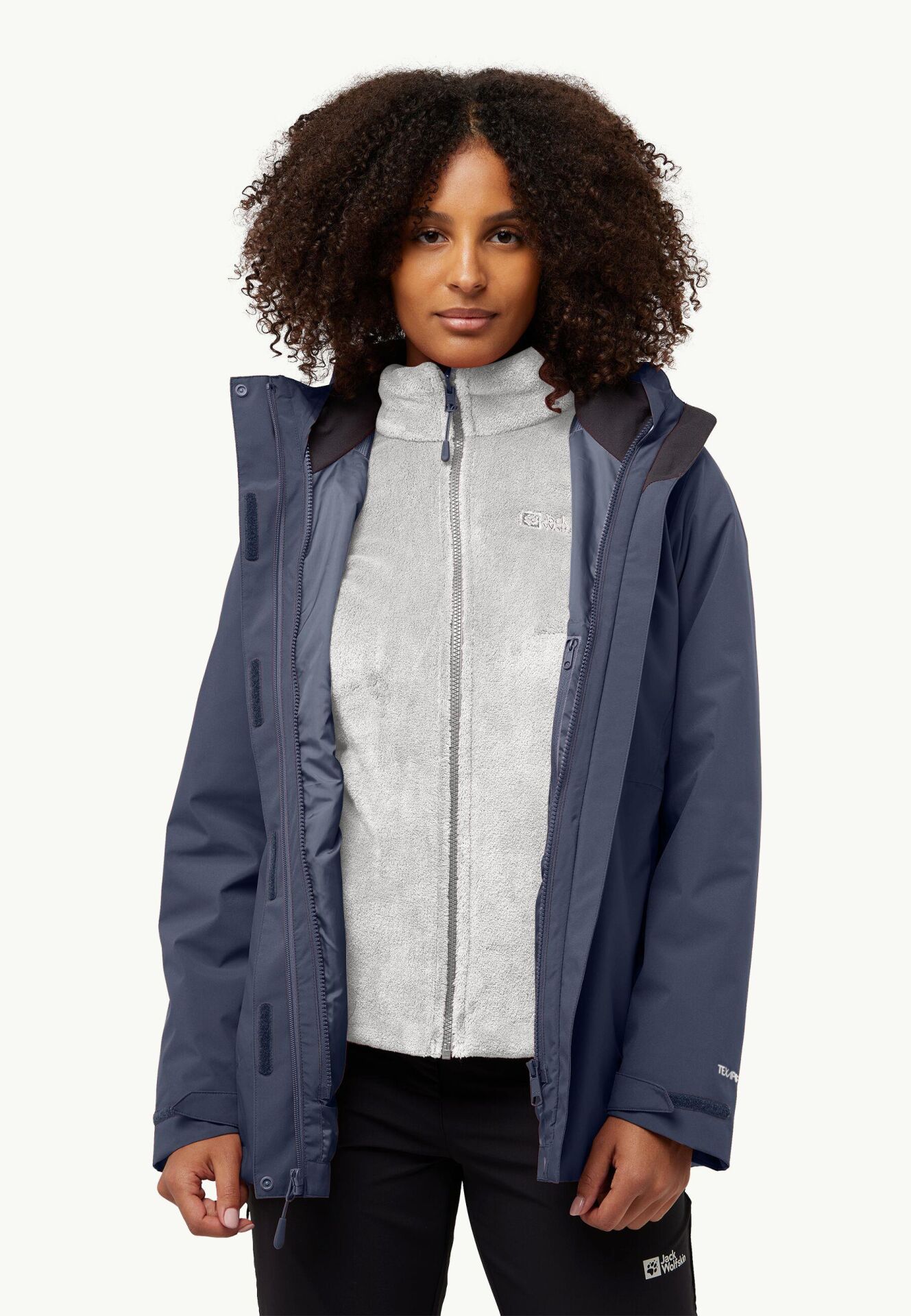 Jack Wolfskin Rotwand 3IN1 Kadın Outdoor Mont-A60333