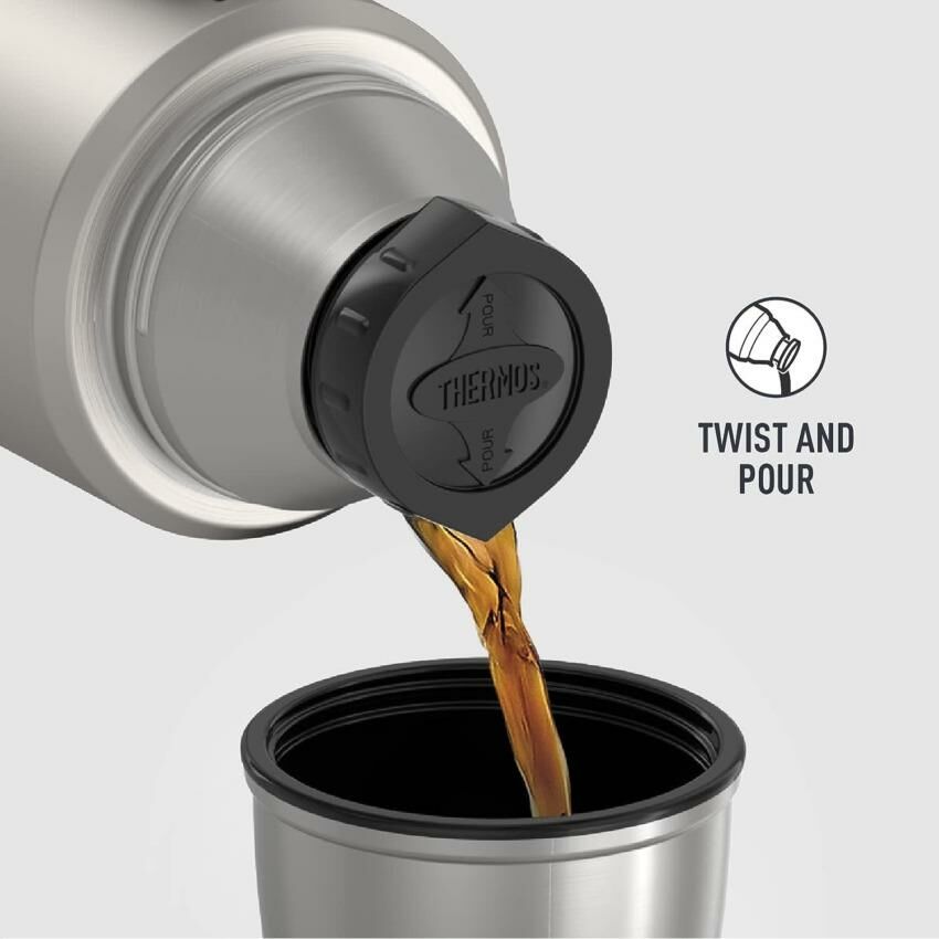 Thermos SK2010 Stainless King Large 1.2 lt.Matte Stainless Steel-163963