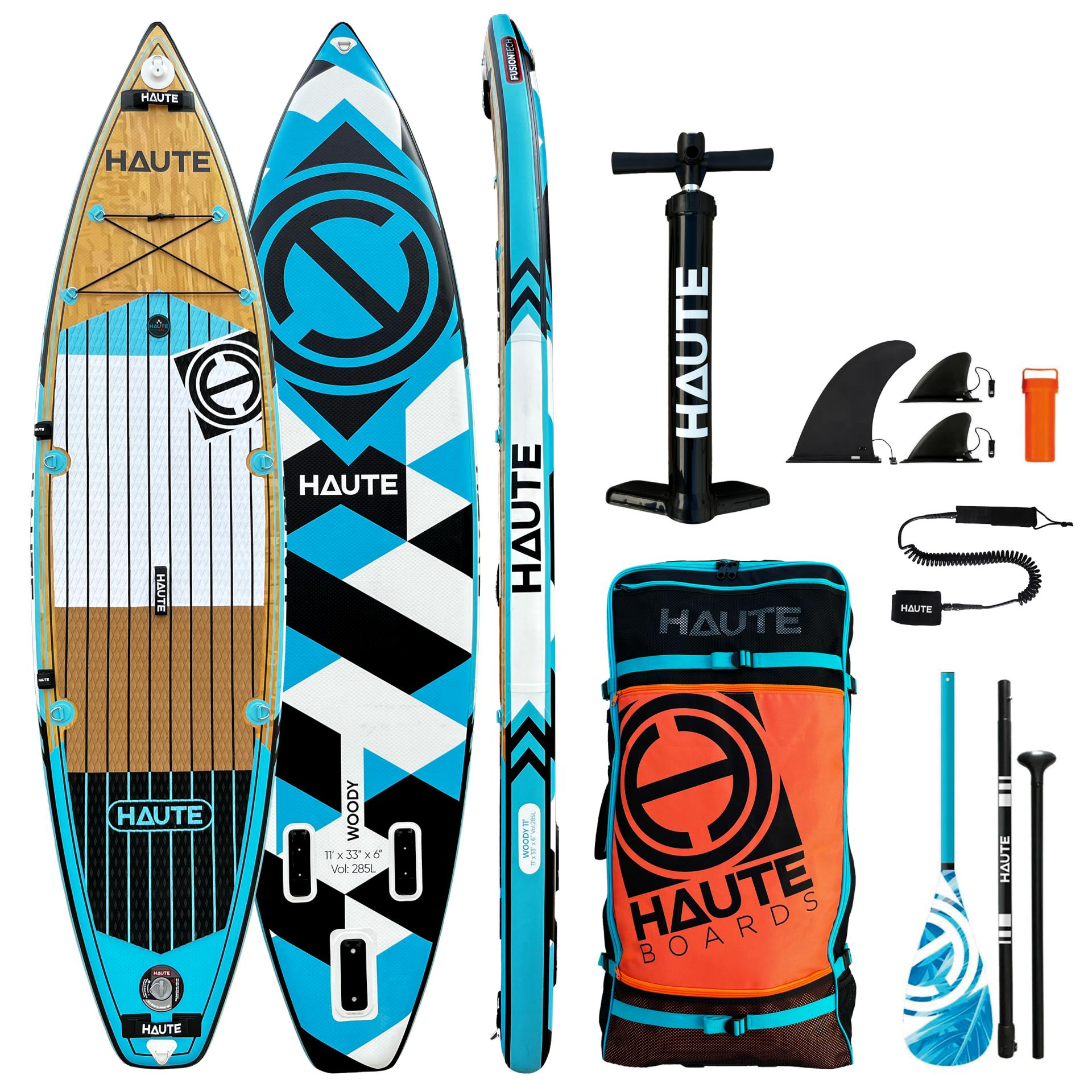 Haute Boards 11 Woddy Paddle Board Mavi Full Set-TKNFS000028