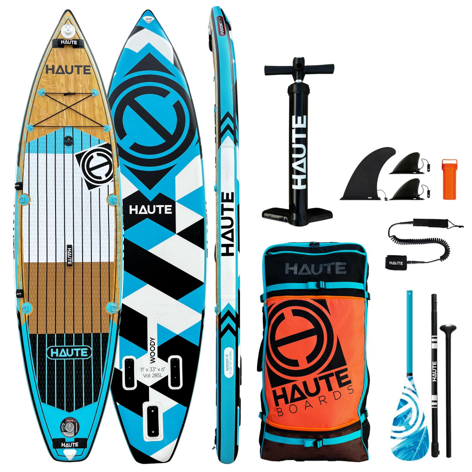Haute Boards 11 Woddy Paddle Board Mavi Full Set-TKNFS000028