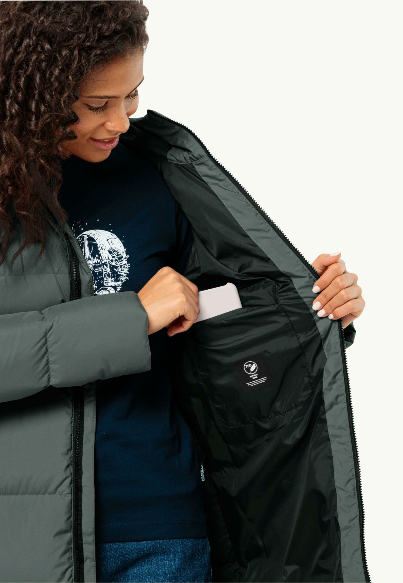 Jack Wolfskin Frozen Lake Coat Kadın Mont-1206132