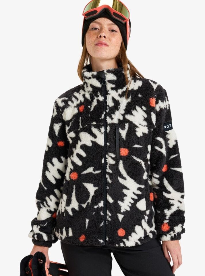 Roxy Alabama Printed Kadın Polar Mont-ERJFT04970