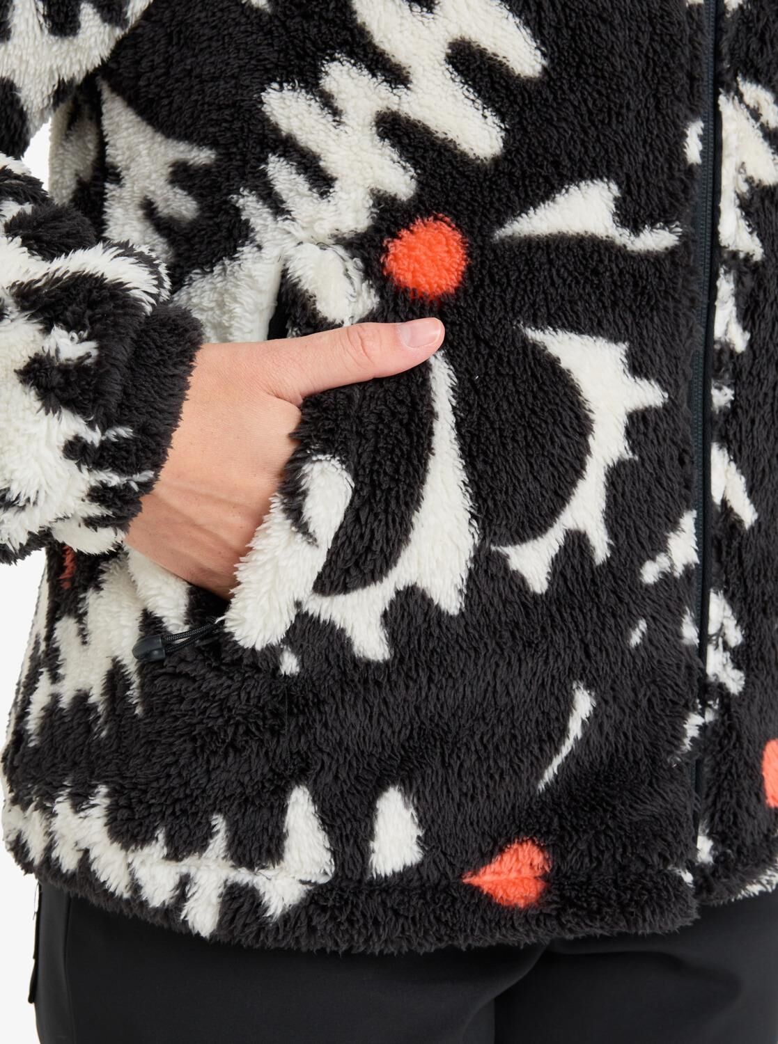 Roxy Alabama Printed Kadın Polar Mont-ERJFT04970