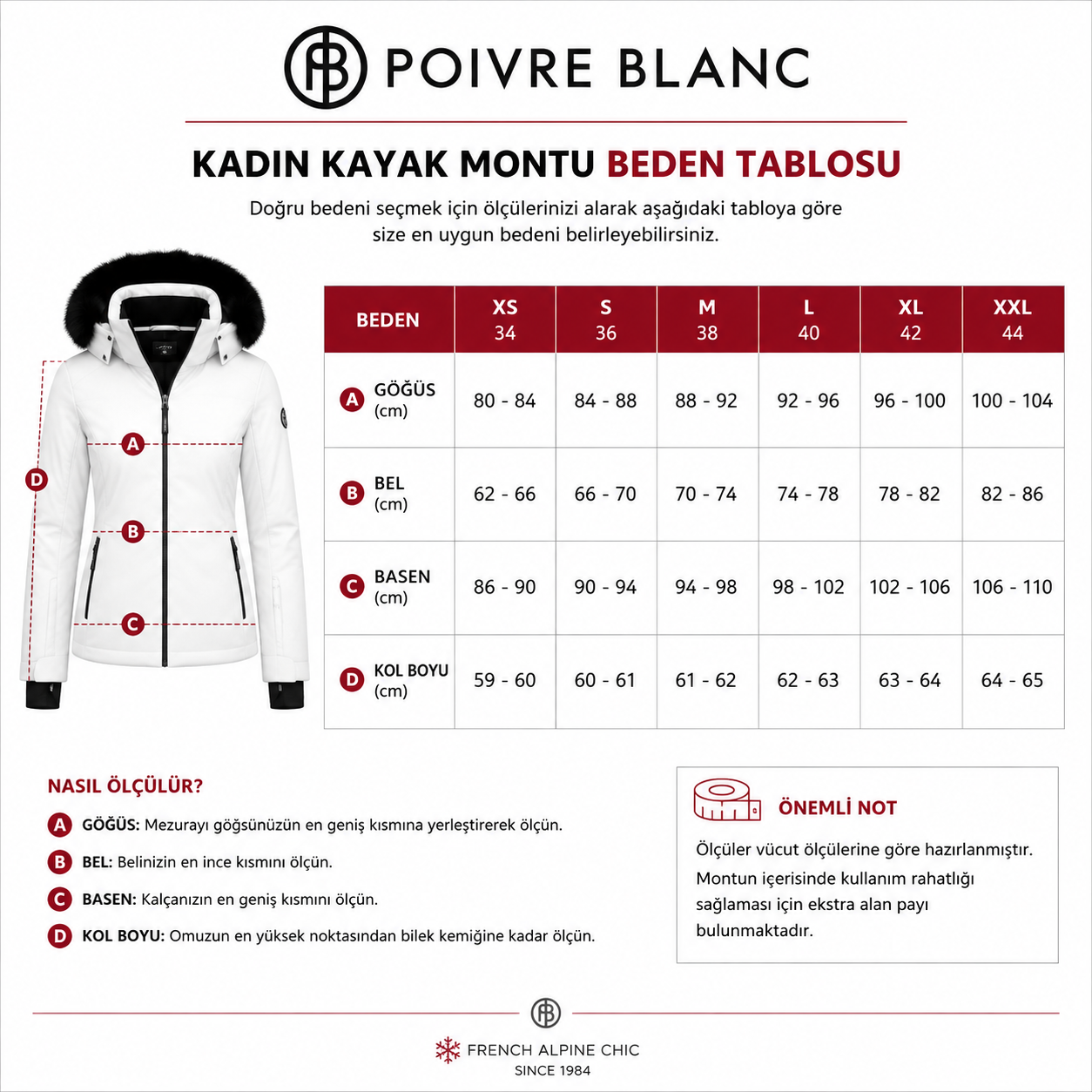 Poıvre Blanc W24-0800 Strech Kadın Kayak Montu-POI.2408001