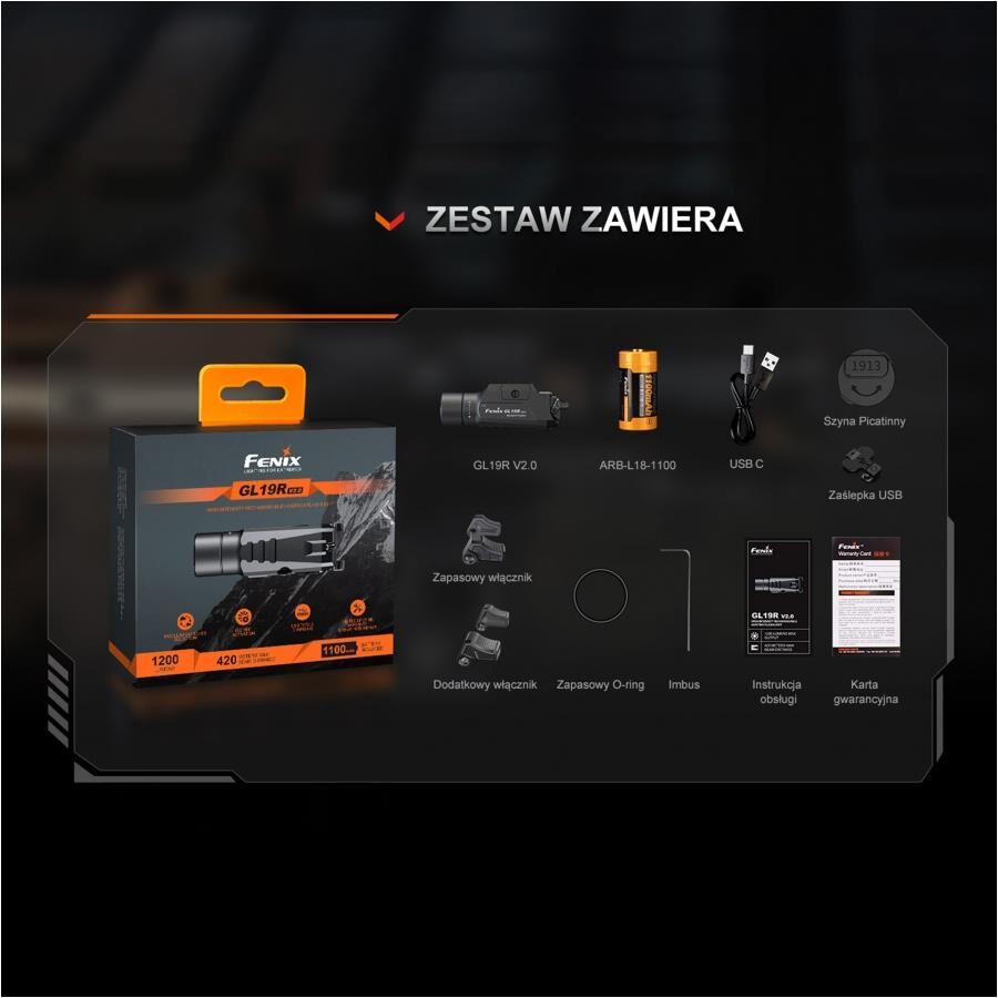 Fenix GL19R V2.0 1200 Lümen Taktical Fener-FENİXGL19RV2