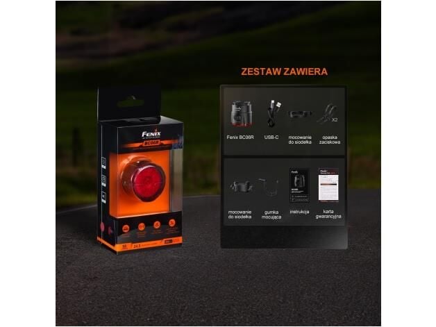 Fenix BC06R 90 Lümen Bisiklet Feneri Stop Lambası-FENİXBC06R