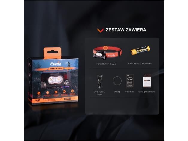 Fenix HM65R-T V2.0 1600 Lümen Kafa Lambası-FENİXHM65R-T