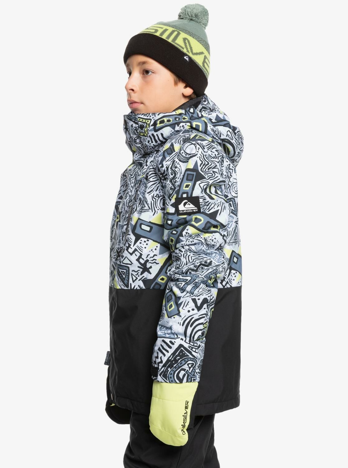 Quiksilver Mission Printed Block 4-16 Yaş Kayak/Snowboard Mont-EQBTJ03196