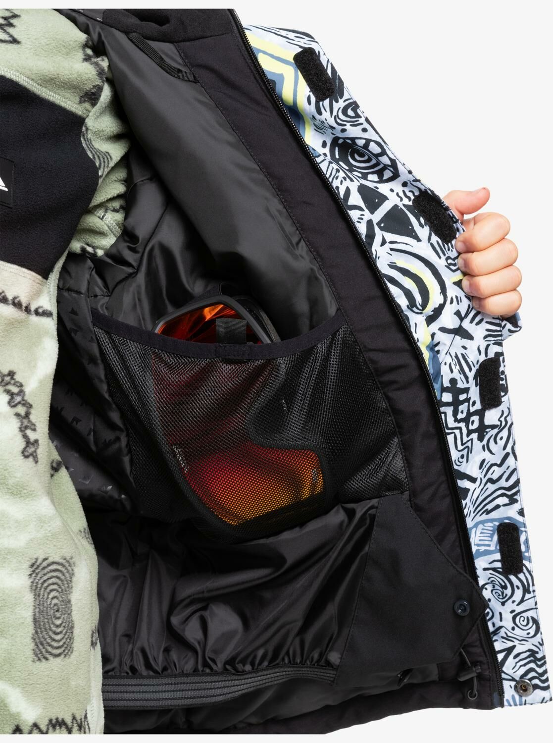 Quiksilver Mission Printed Block 4-16 Yaş Kayak/Snowboard Mont-EQBTJ03196
