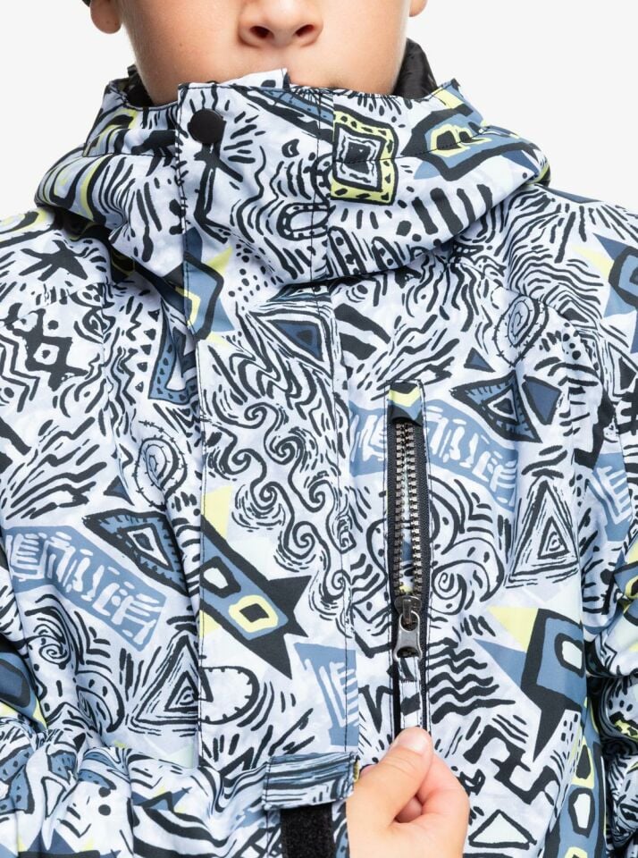 Quiksilver Mission Printed Block 4-16 Yaş Kayak/Snowboard Mont-EQBTJ03196