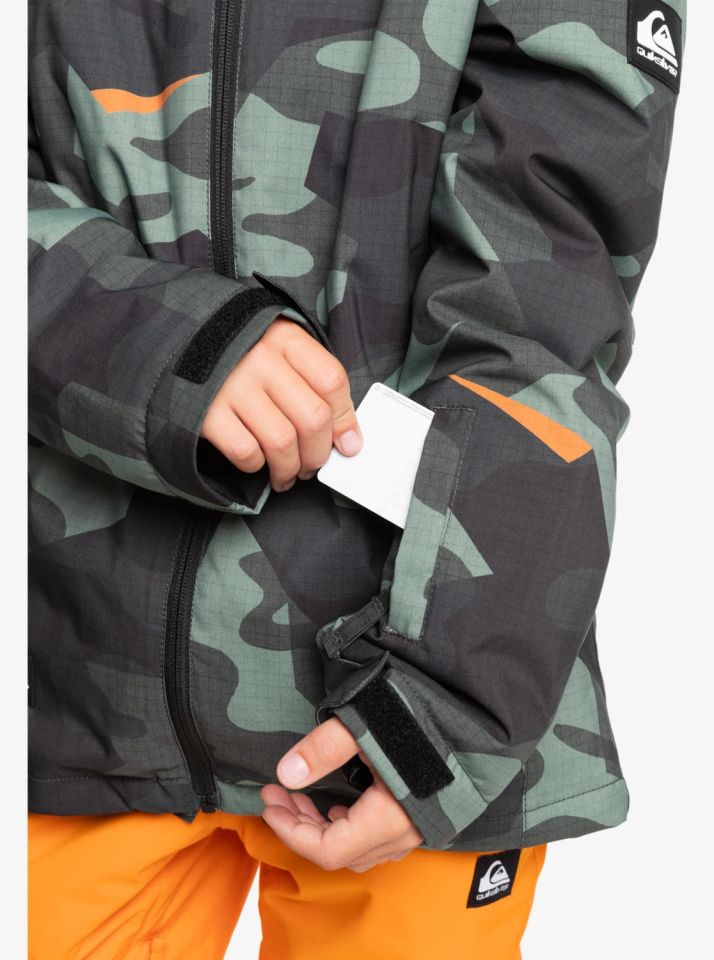 Quiksilver Mission Printed 4-16 Yaş Kayak/Snowboard Mont-EQBTJ03199
