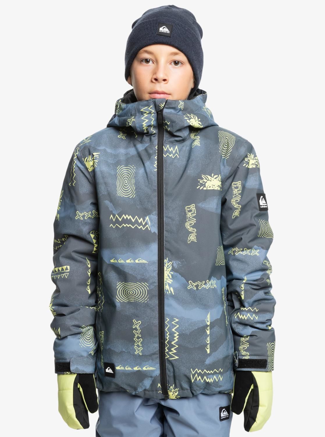 Quiksilver Mission Printed 4-16 Yaş Kayak/Snowboard Mont-EQBTJ03199