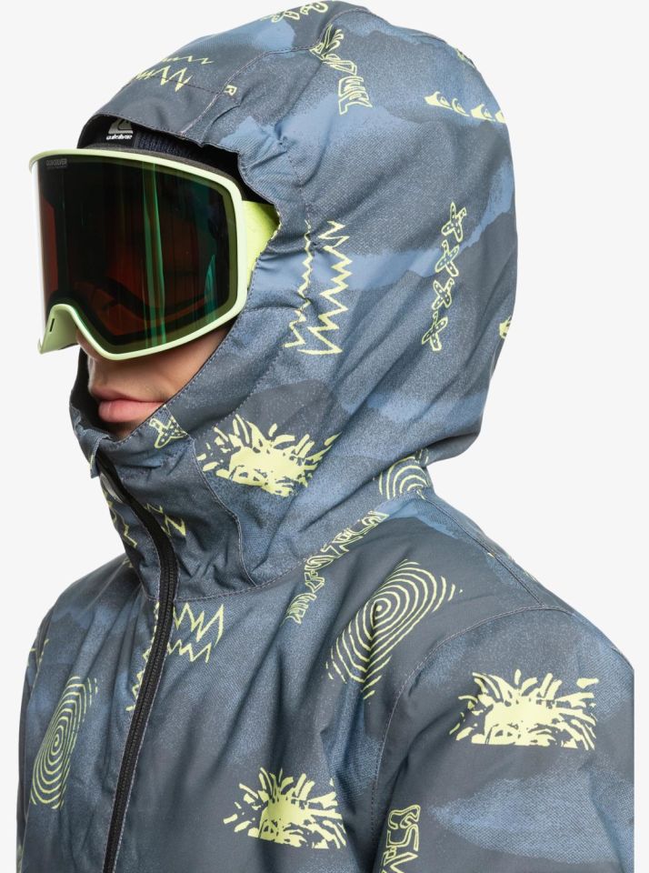 Quiksilver Mission Printed 4-16 Yaş Kayak/Snowboard Mont-EQBTJ03199