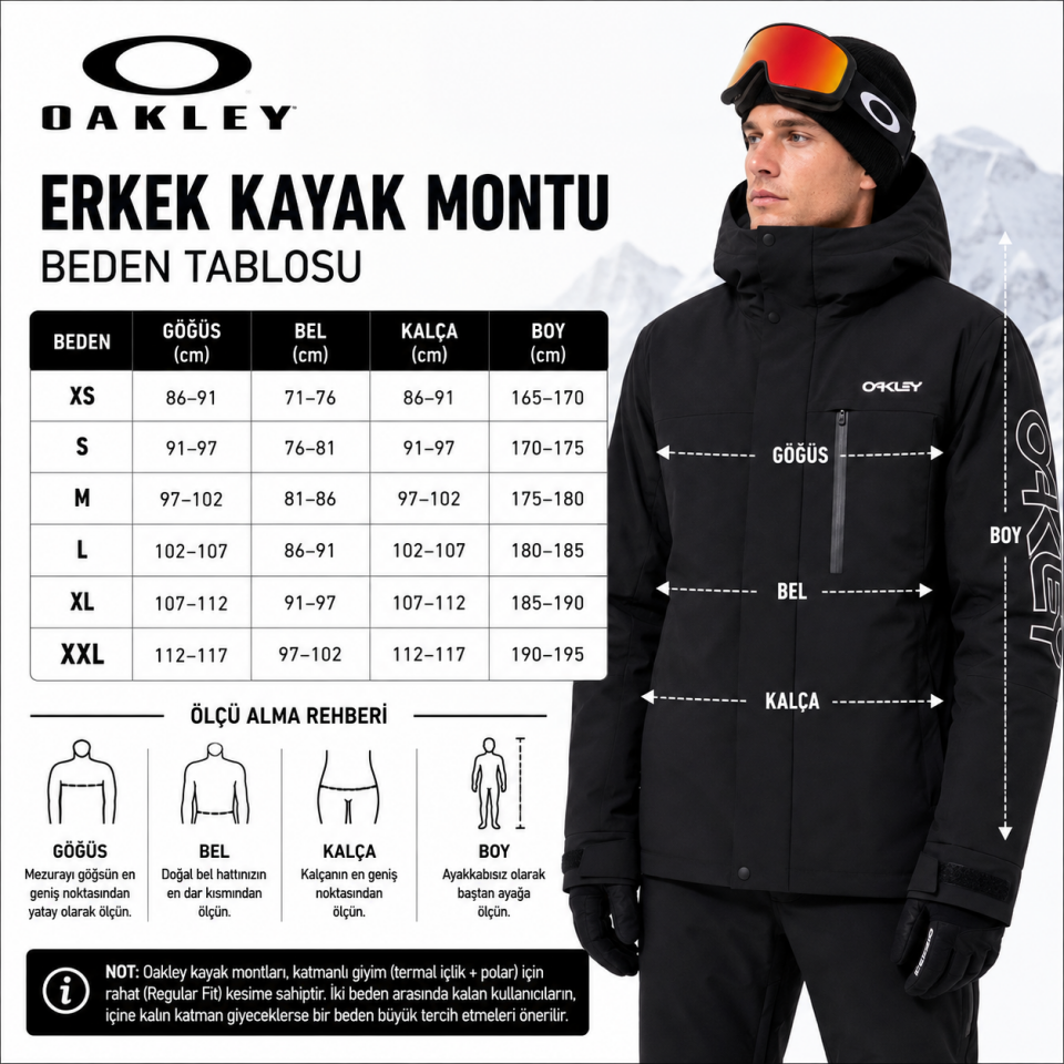 Oakley TNP TBT İnsulated Erkek Kayak/Snowboard Montu-FOA403653720