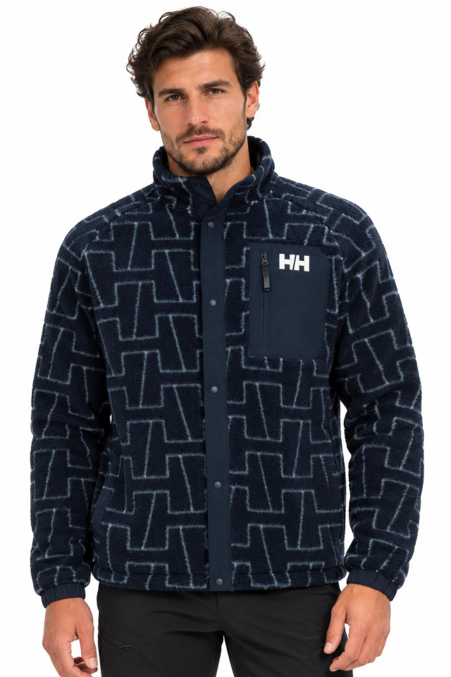 Helly Hansen Panorama Printed Pile Snap Erkek Mont-HHA.63349