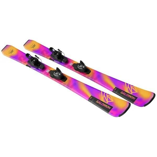 Salomon LUX JR Çocuk Kayak + Bağlaması-L47623300
