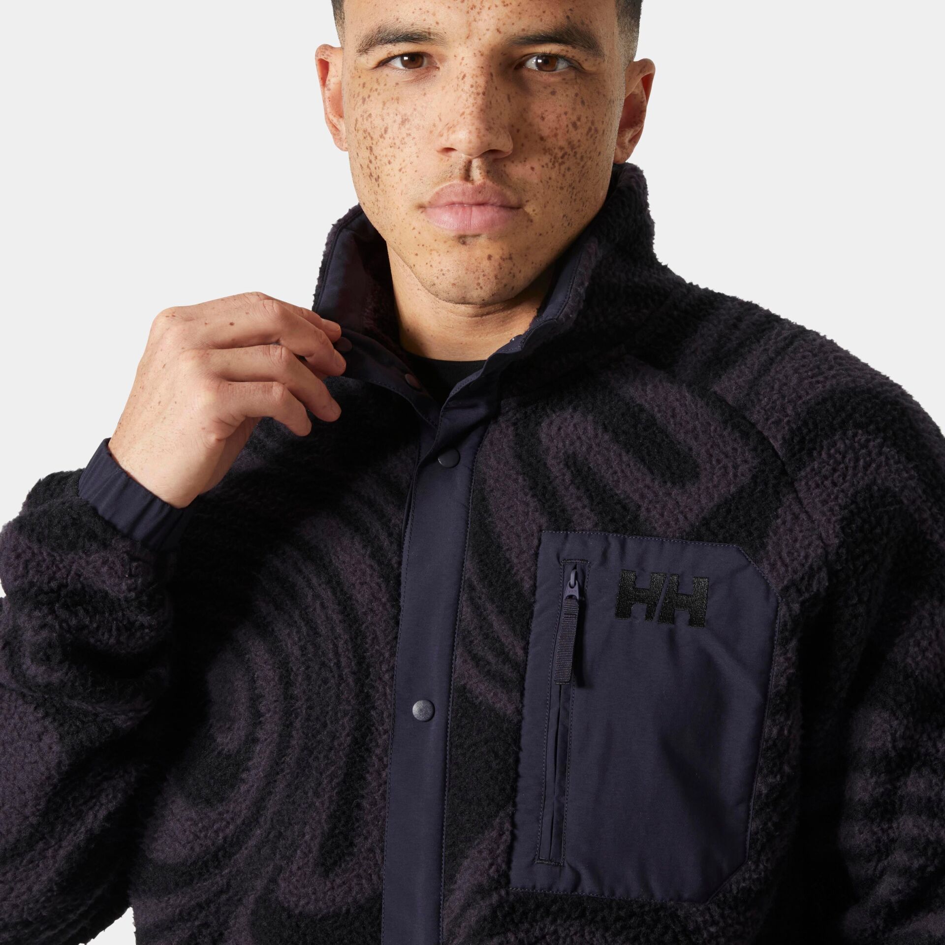 Helly Hansen Panorama Printed Pile Snap Erkek Polar Mont-HHA.63349