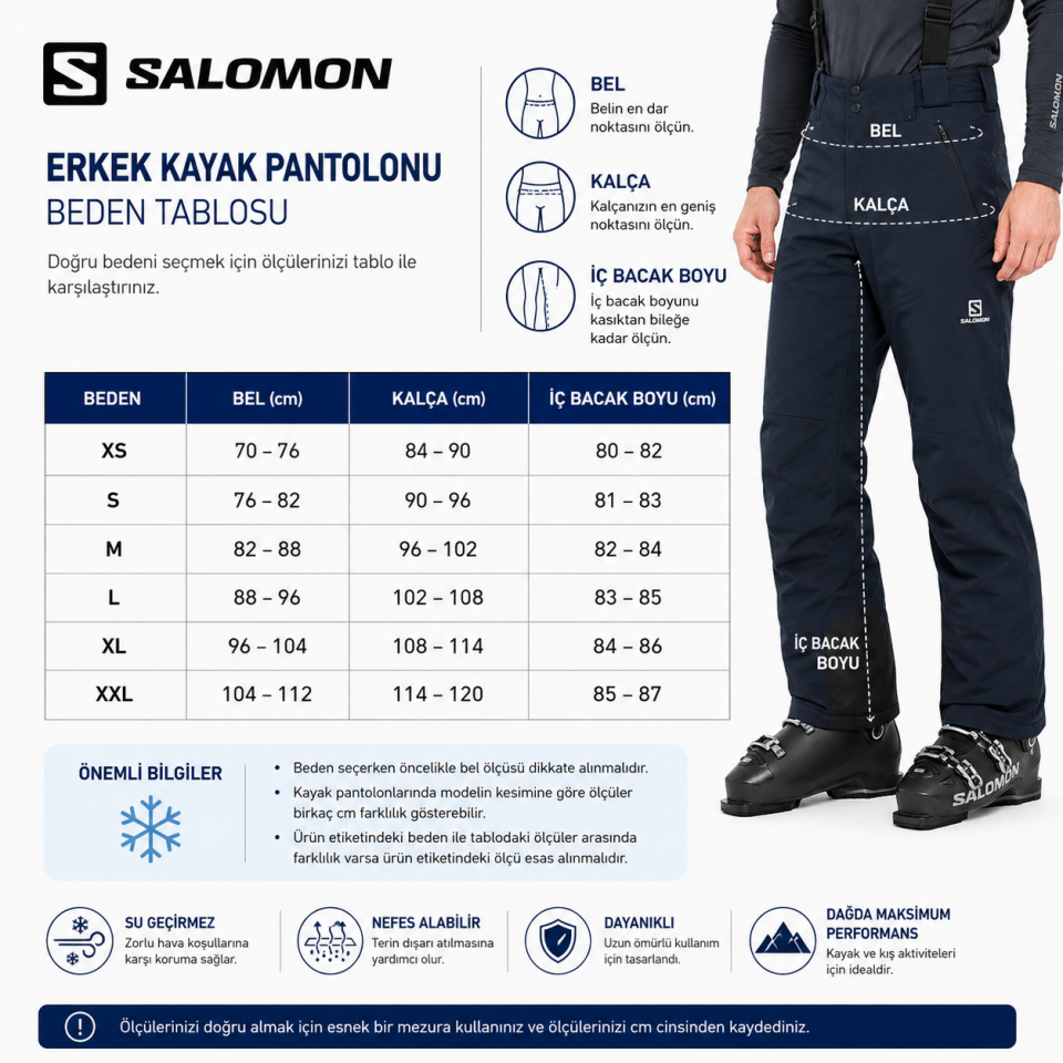 Salomon Force Erkek Kayak Pantolonu-LC1584000PSF