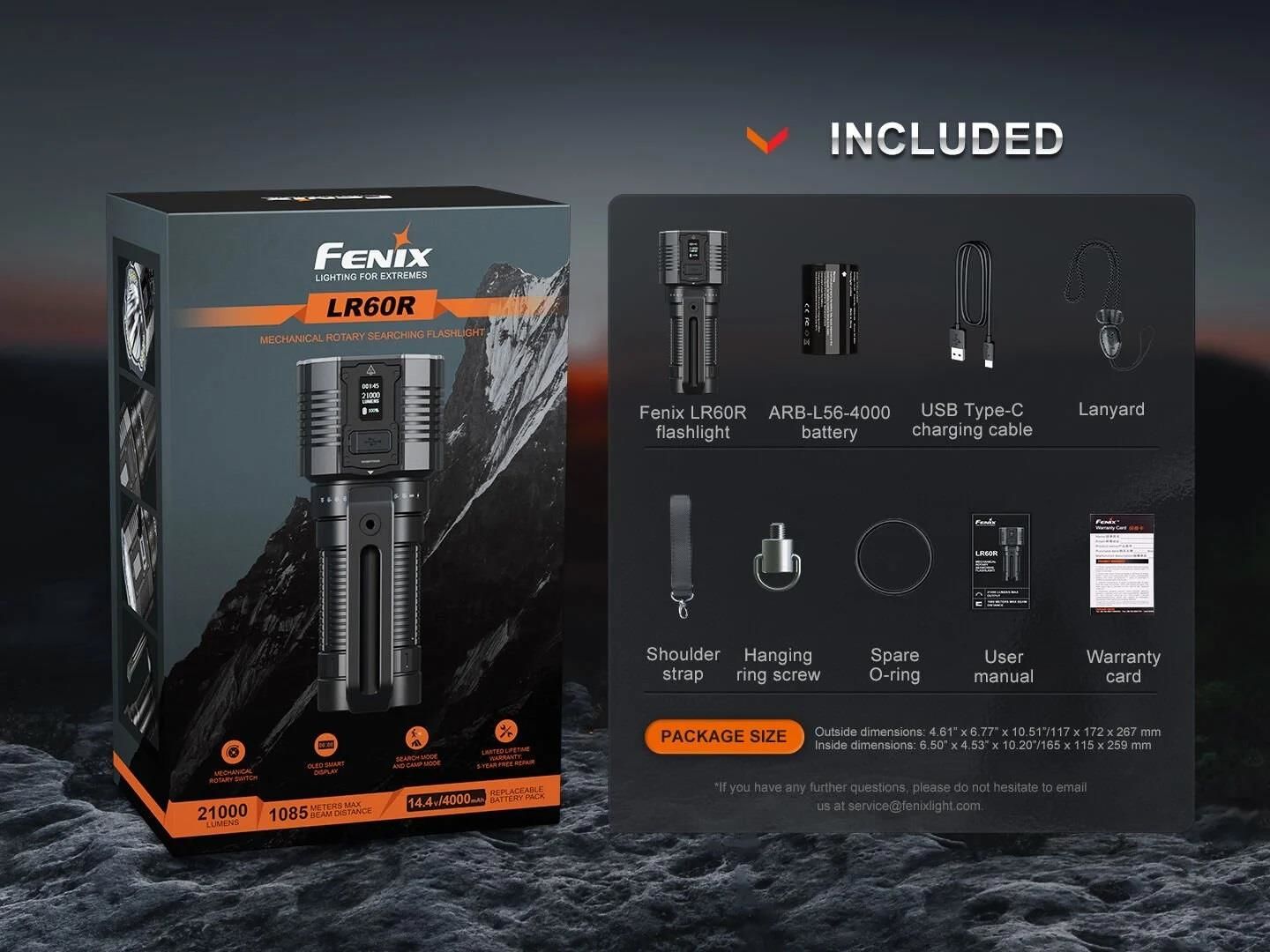 Fenix LR60R 2100 Lümen El Feneri-FENİXLR60R