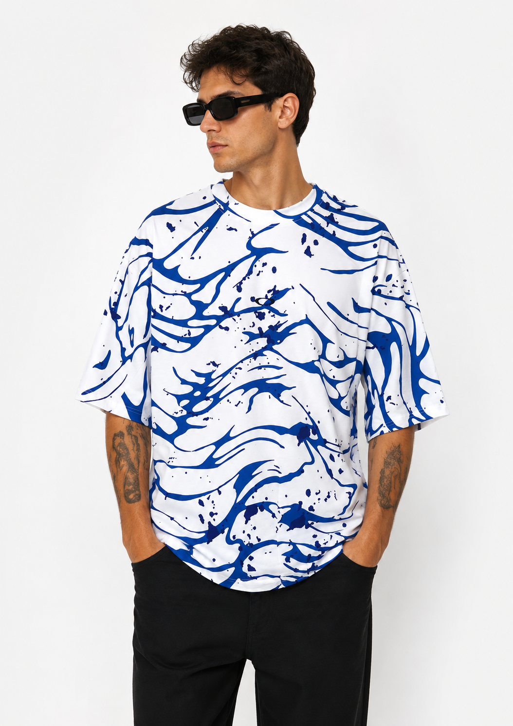 Oakley All Wawe Sun Erkek T-Shirt-FOA407921BUW
