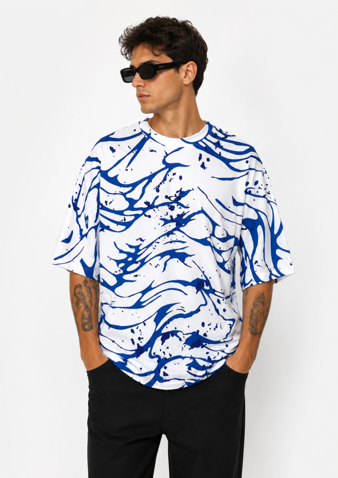 Oakley All Wawe Sun Erkek T-Shirt-FOA407921BUW