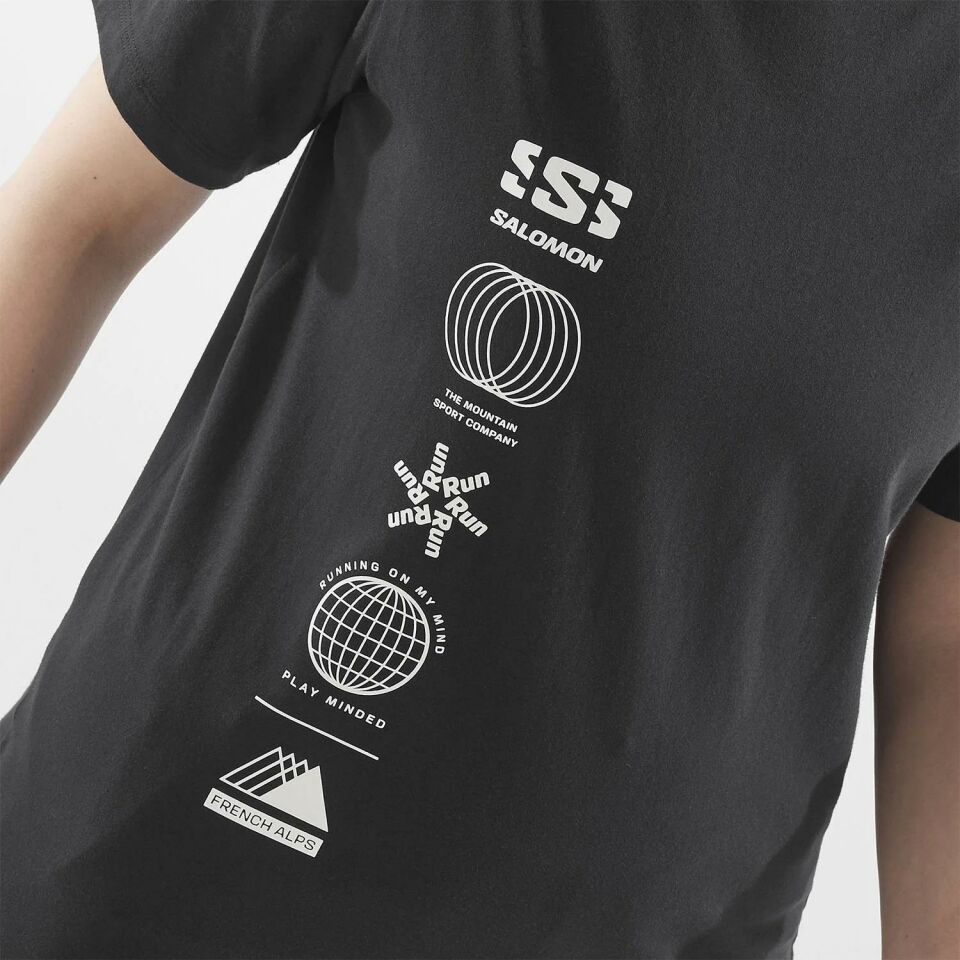 Salomon Logo Combo SS Tee Kadın T-Shirt-LC2233100
