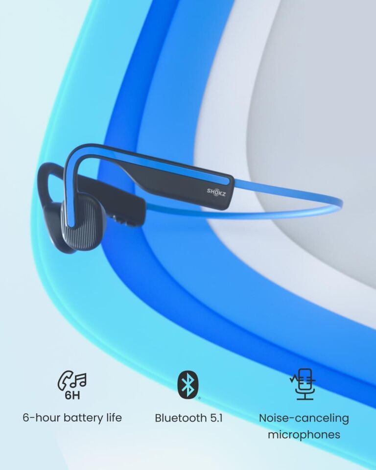 Shokz OpenMove Kemik İletimli Mavi Bluetooth Kulaklık-AS803365