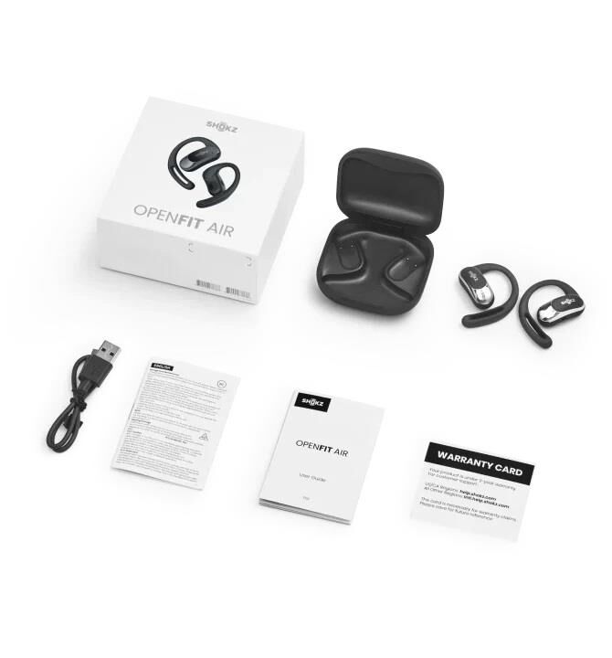 Shokz OpenFit Air True Wireless Kulaklık Siyah-SH-T511BLK