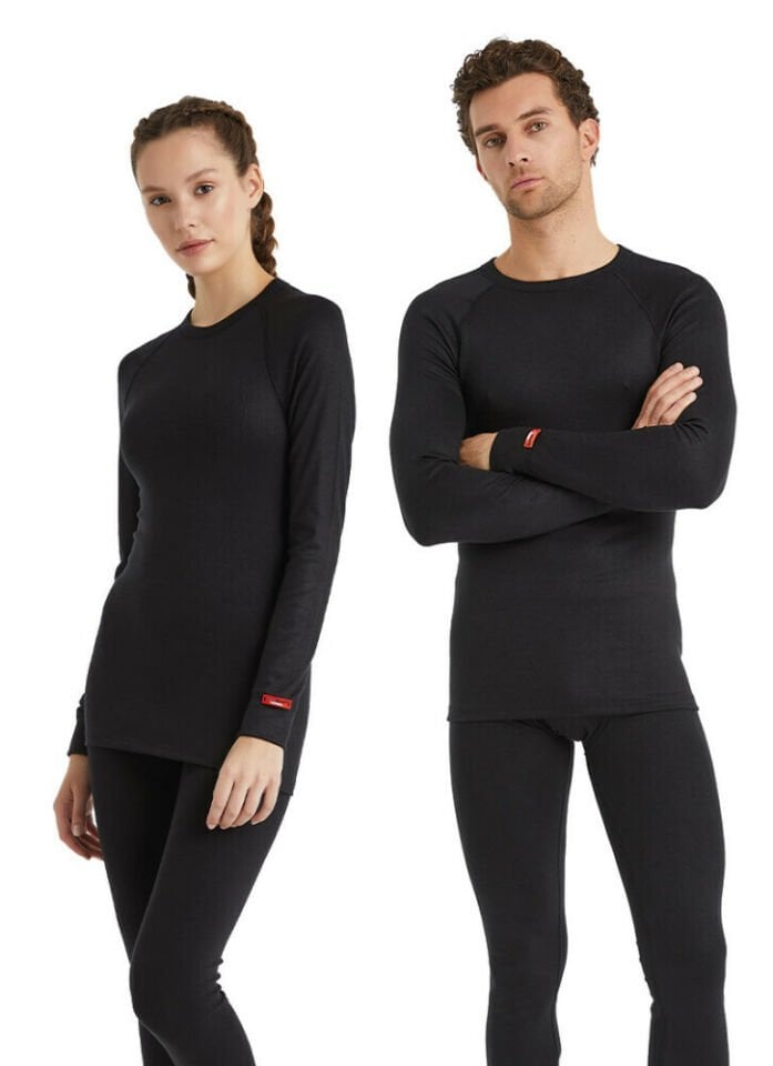 Blackspade Unisex Siyah Termal Üst İçlik-9259