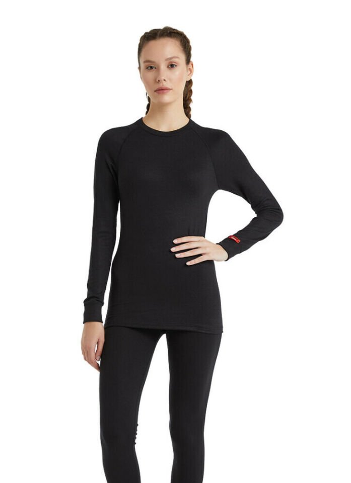 Blackspade Unisex Siyah Termal Üst İçlik-9259
