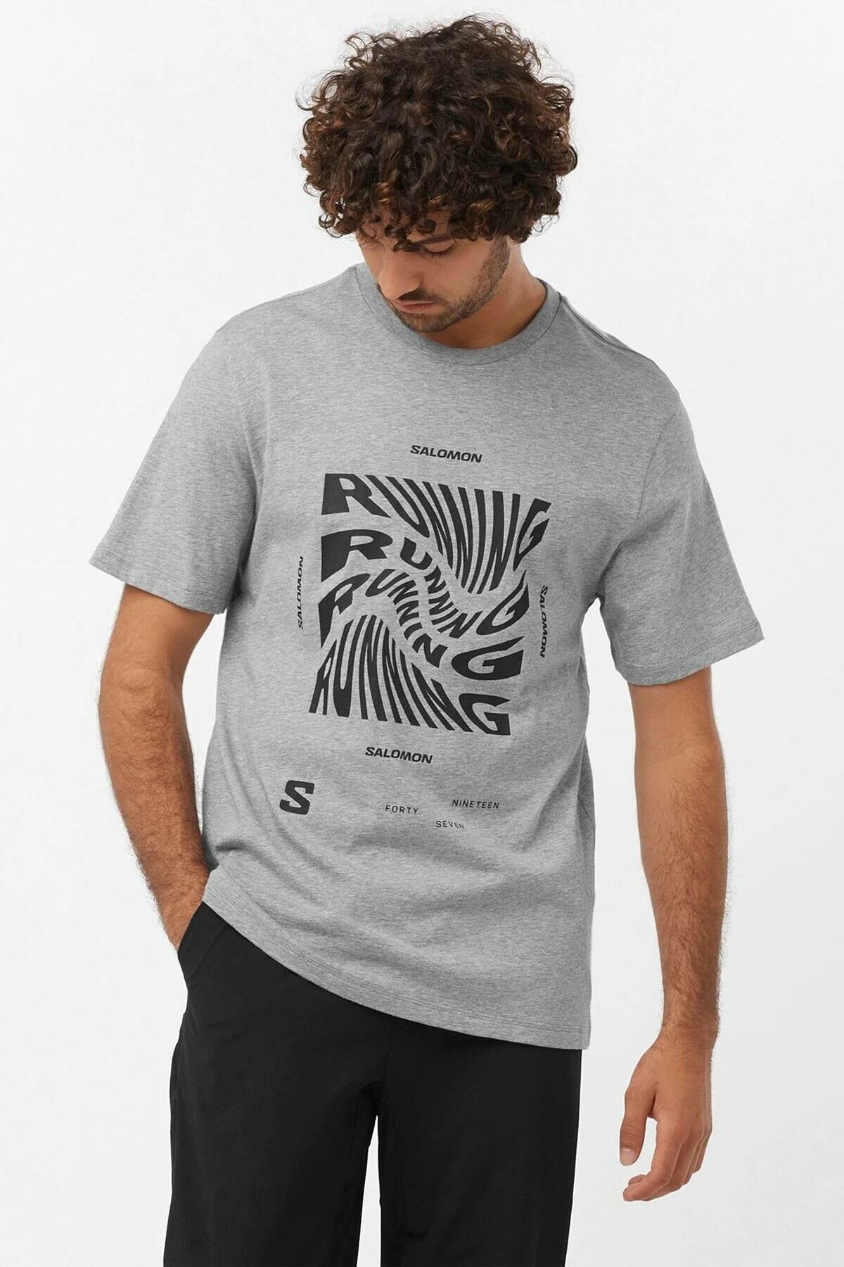 Salomon Running Graphic SS Tee Erkek T-Shirt-LC221900