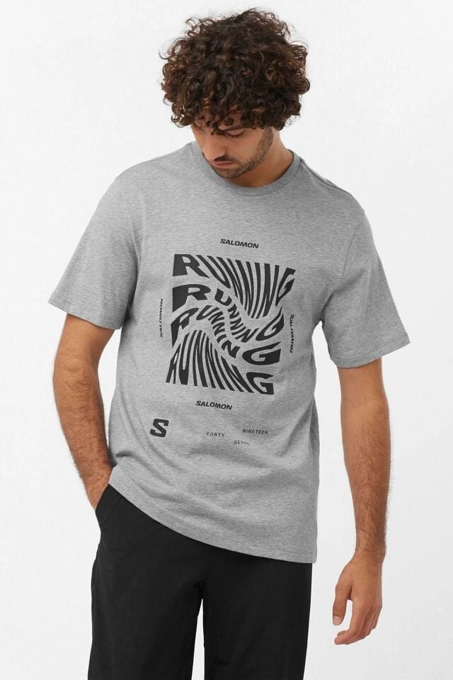Salomon Running Graphic SS Tee Erkek T-Shirt-LC221900