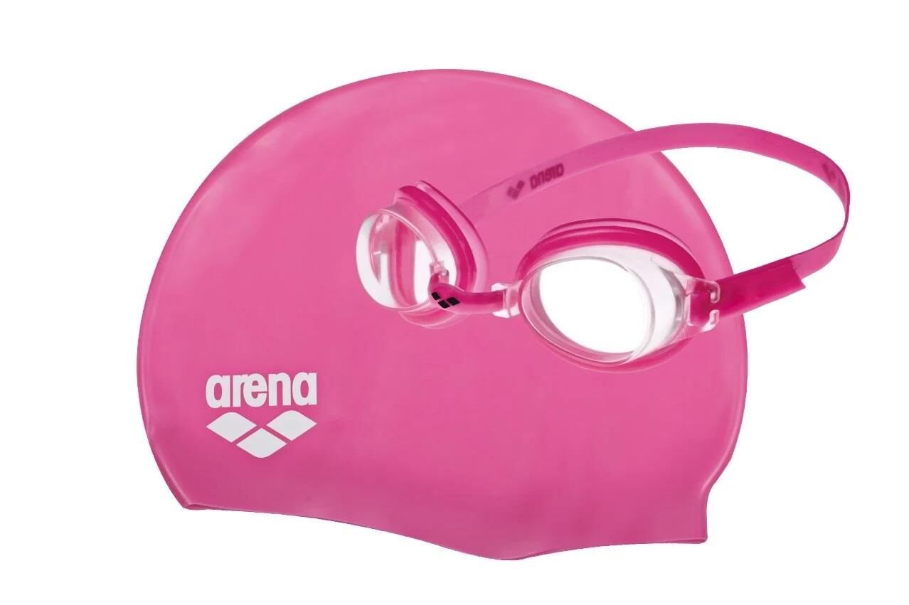 Arena Pool Jr Çocuk Pembe Bone Gözlük Seti-9242392