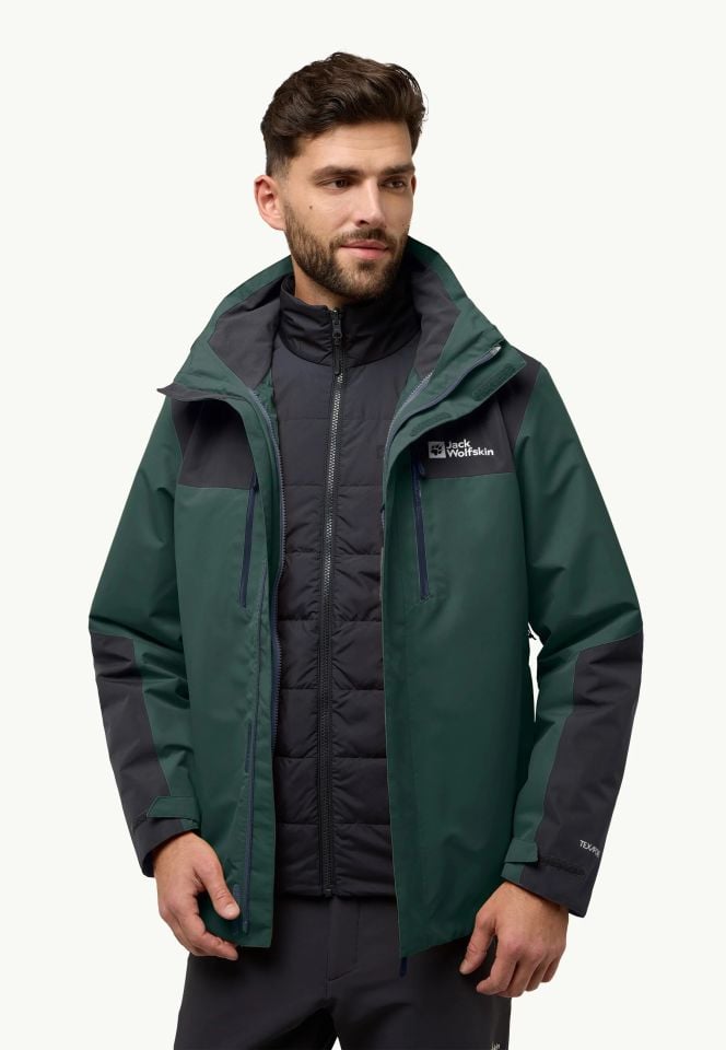 Jack Wolfskin Jasper 3IN1 Erkek Su Geçirmez Outdoor Mont-1115261