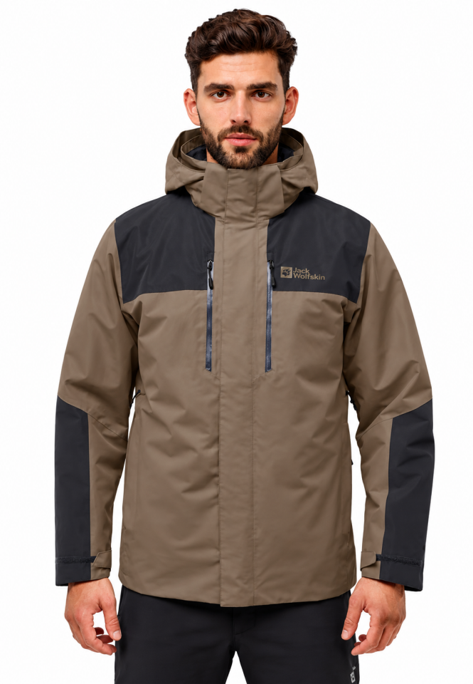 Jack Wolfskin Jasper 3IN1 Erkek Su Geçirmez Outdoor Mont-1115261