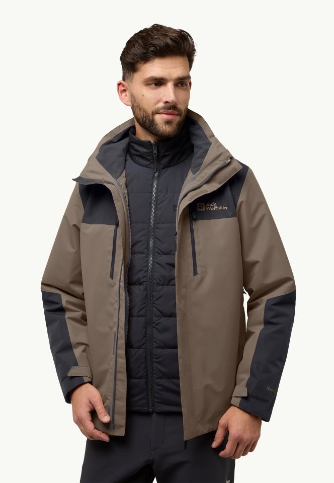 Jack Wolfskin Jasper 3IN1 Erkek Su Geçirmez Outdoor Mont-1115261