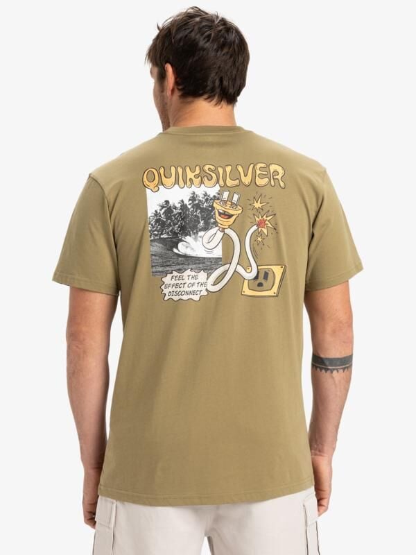 Quiksilver Ev Disconnect Effects Erkek T-Shirt-EQYZT08049