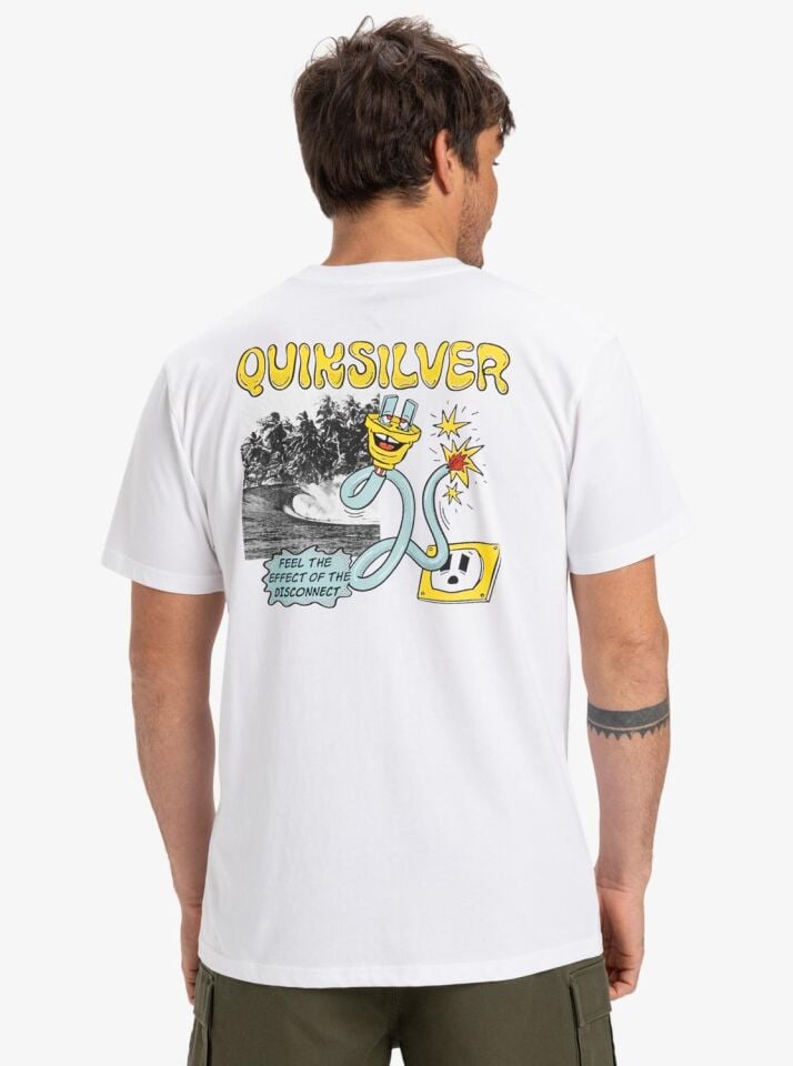 Quiksilver Ev Disconnect Effects Erkek T-Shirt-EQYZT08049