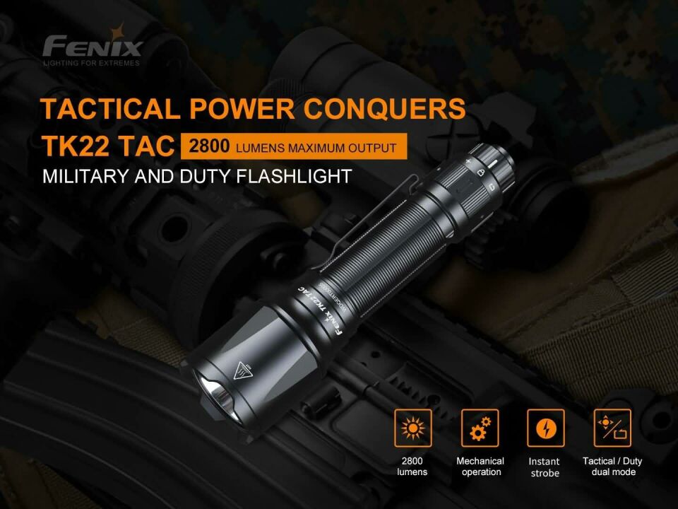 Fenix TK22 Tac 2800 Lümen El Feneri -FENİXTK22