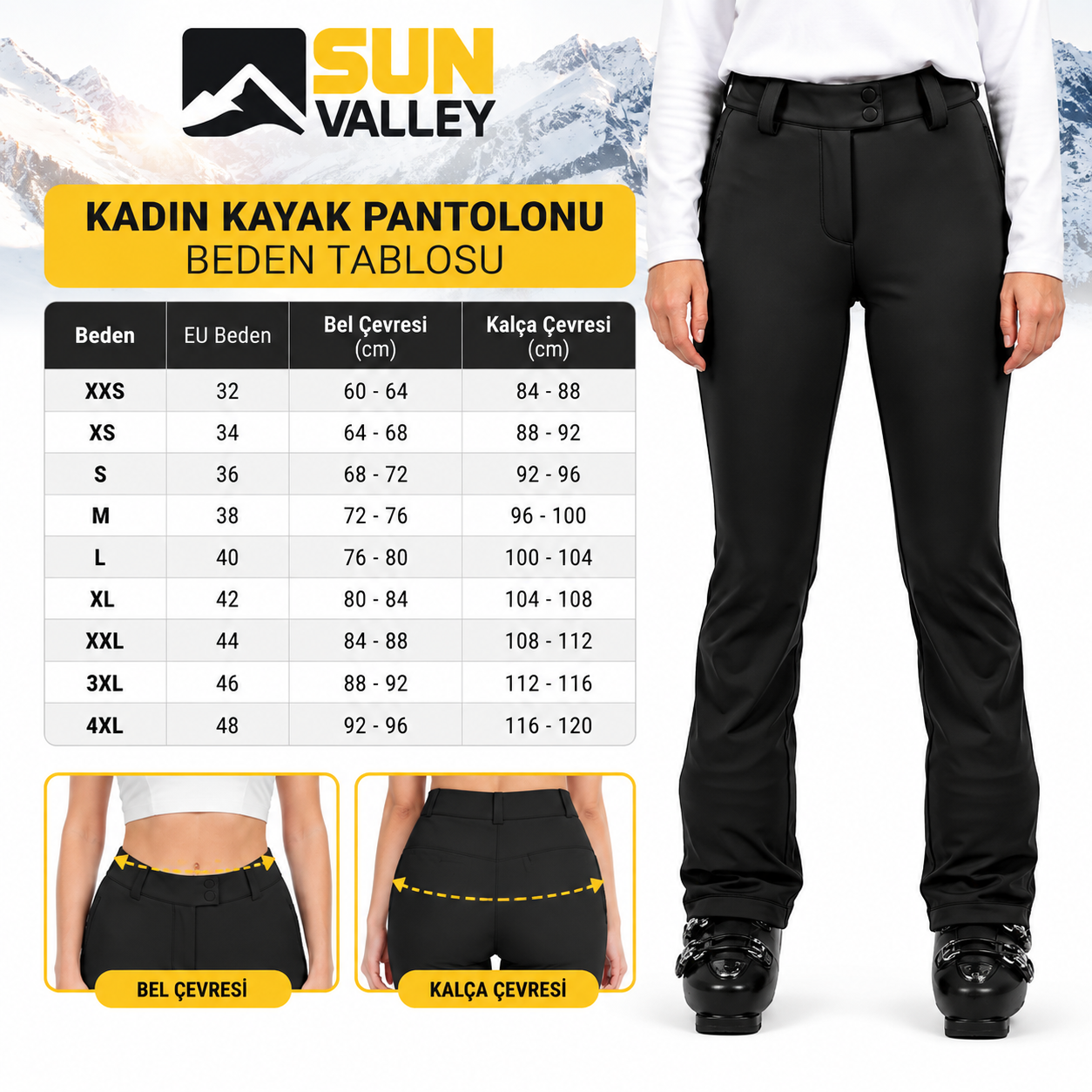 Sun Valley Izeron Kadın Kayak/Snowboard Pantolonu-IZERON99N