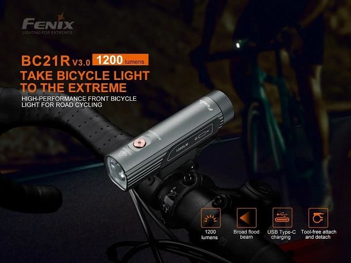 Fenix BC21R V3.0 Şarjlı 1200 Lümen Bisiklet Feneri-FENİXBC21R