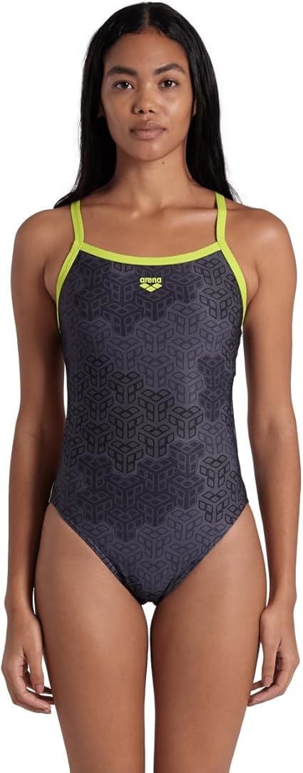 Arena Camo Kikko Swimsuit Challe Kadın Yüzücü Mayosu-007160