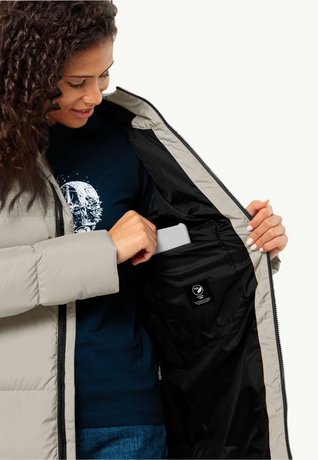 Jack Wolfskin Frozen Lake Coat Kadın Mont-1206132