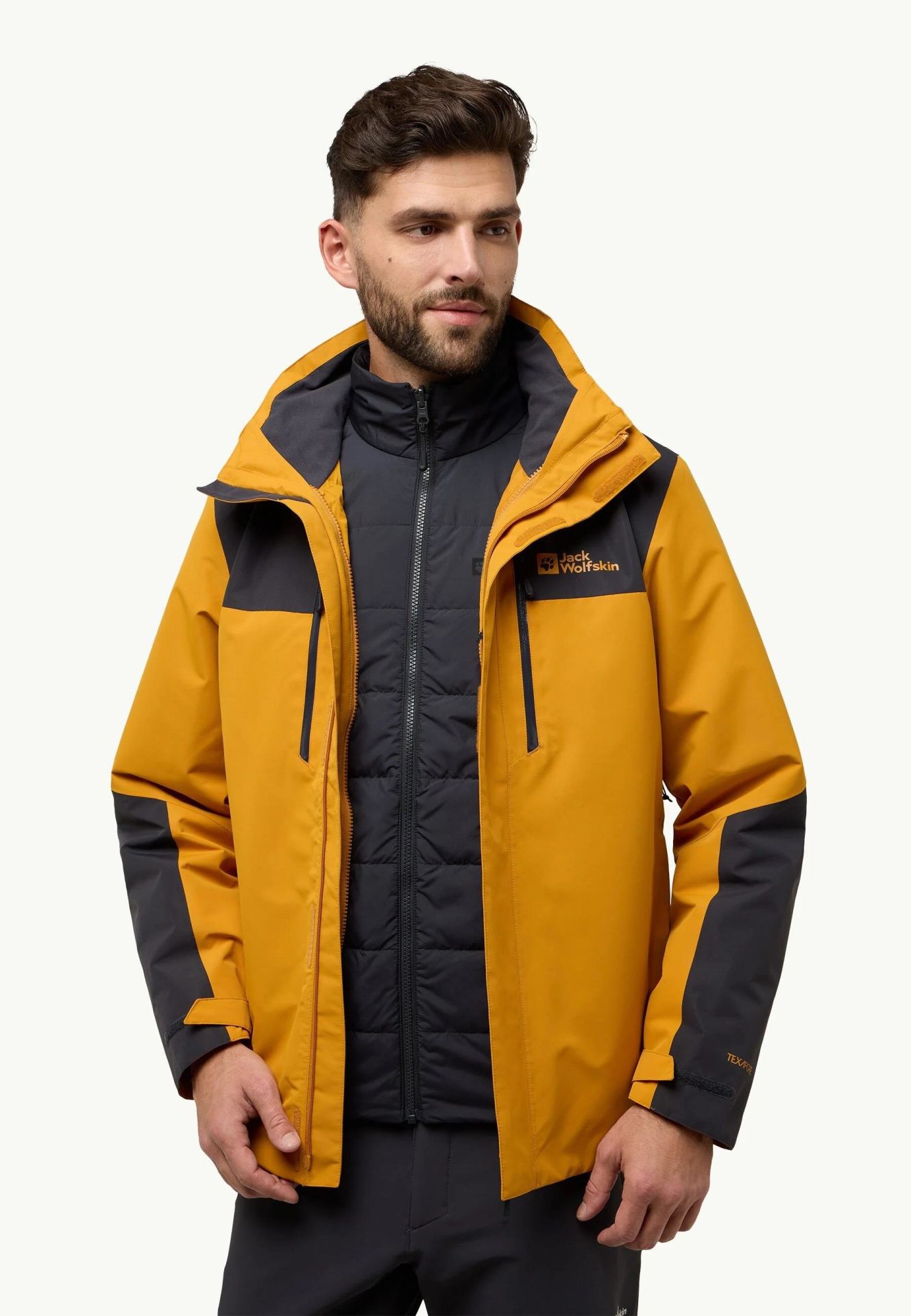 Jack Wolfskin Jasper 3IN1 Erkek Su Geçirmez Erkek Mont-A61858