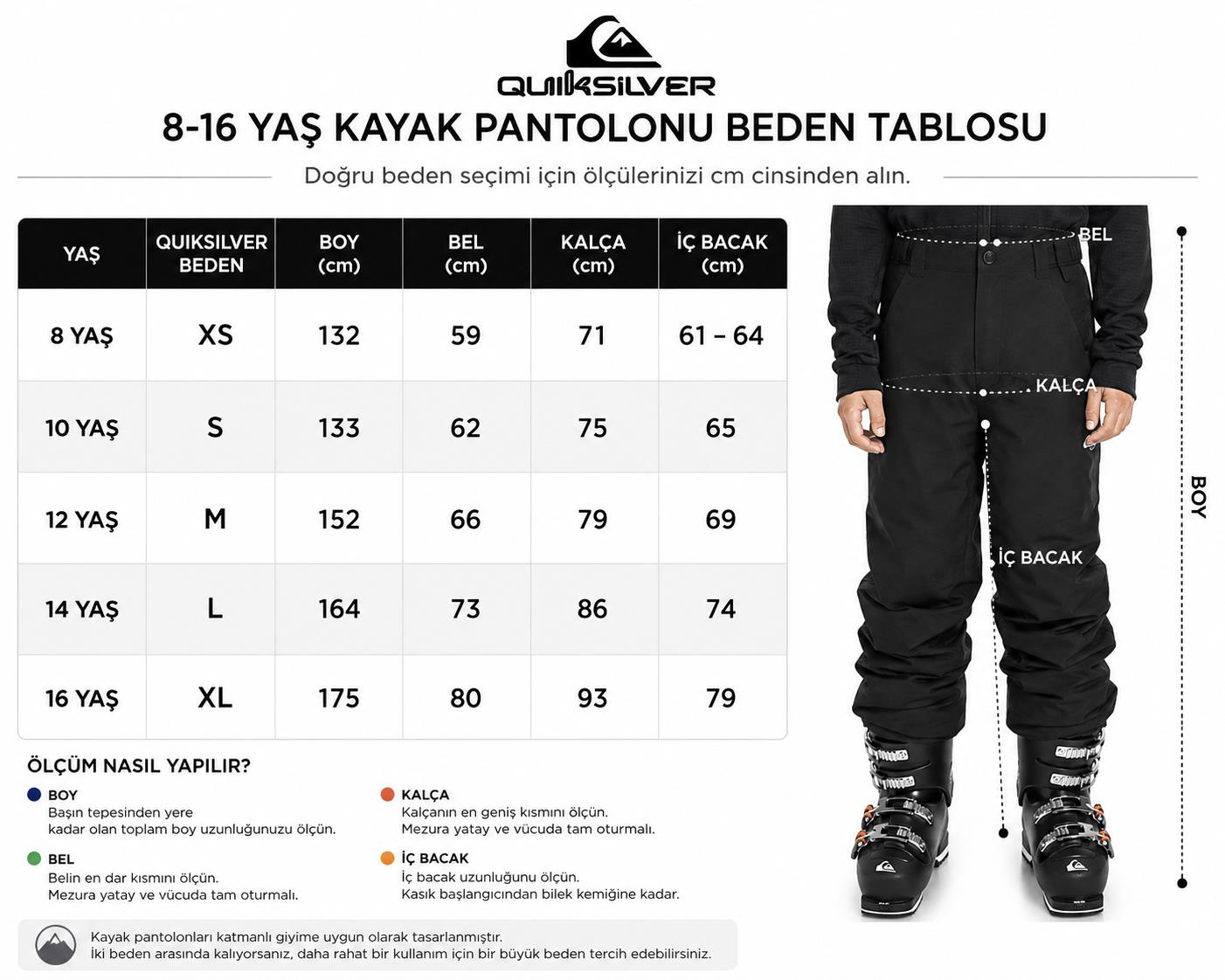 Quiksilver Estate 8-16 Yaş Kayak/Snowboard Pantolonu-EQBTP03064
