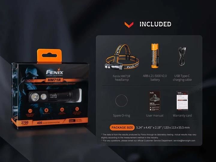 Fenix HM71R 2700 Lümen Kafa Lambası-FENİXHM71R