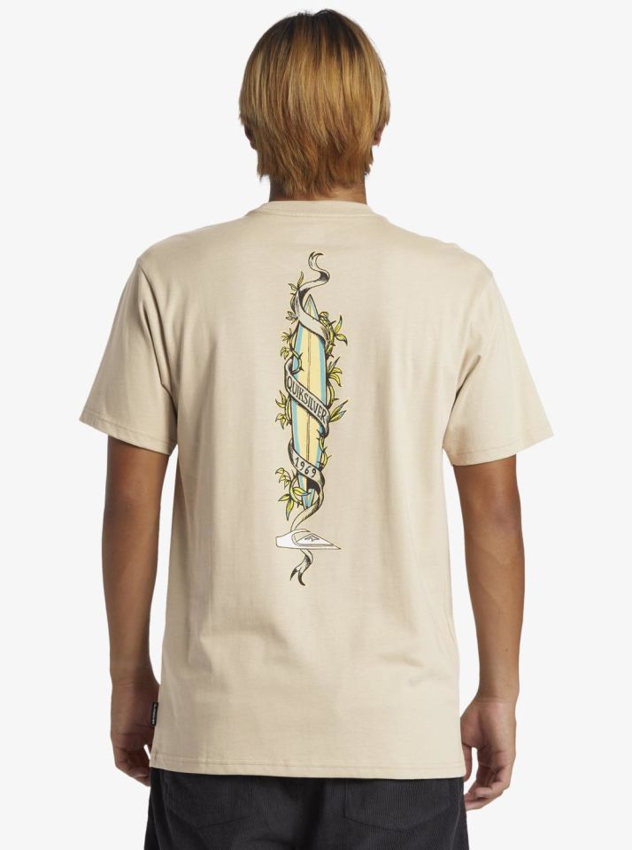 Quiksilver Step Up Mor Erkek T-Shirt-AQYZT09563