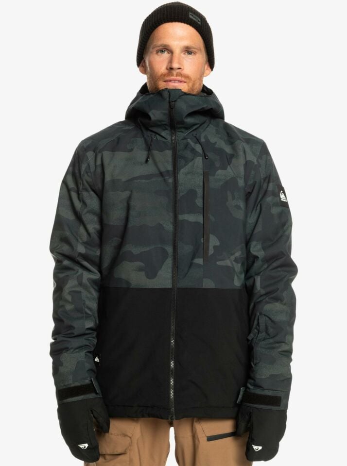 Quiksilver Mission Printed Block Erkek Kayak/Snowboard Montu-EQYTJ03403