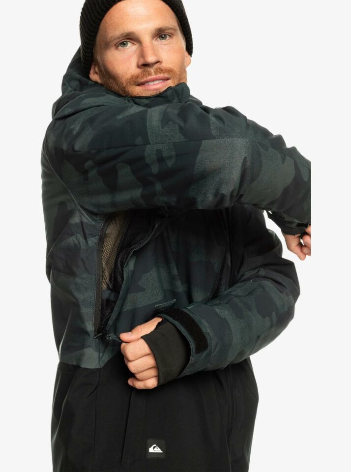 Quiksilver Mission Printed Block Erkek Kayak/Snowboard Montu-EQYTJ03403